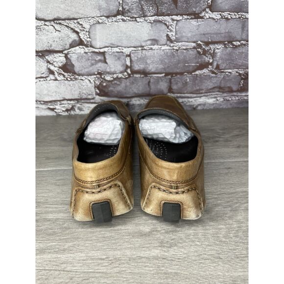 To Boot New York Brown Leather Penny Loafer Driving Shoes Men’s Sz 10.5D US/44EU - Picture 4 of 16